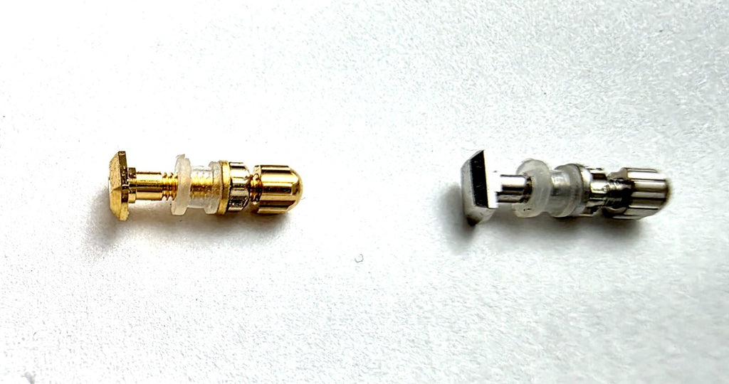 NEW! Curved Rectangle Cartier Screw  1xSet/$39 - Silver/Gold + Free Screwdriver