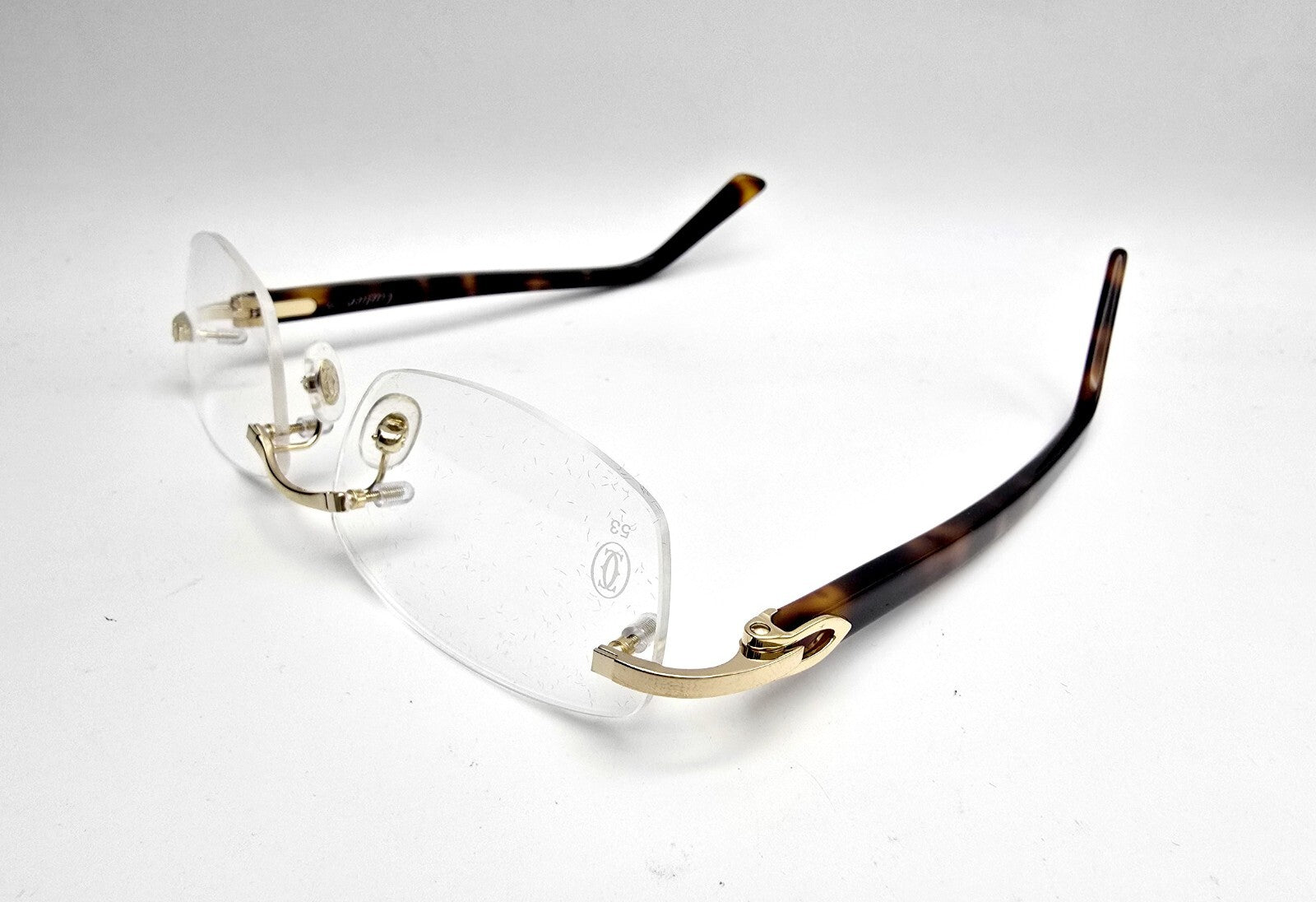 NEW! Cartier Glasses Canazei Tortoise/Gold CT0048O