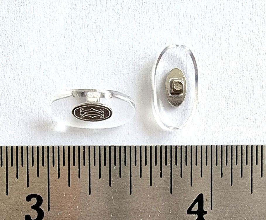 Cartier Eyeglasses Nose Pads Replacement Small + Free Screwdriver