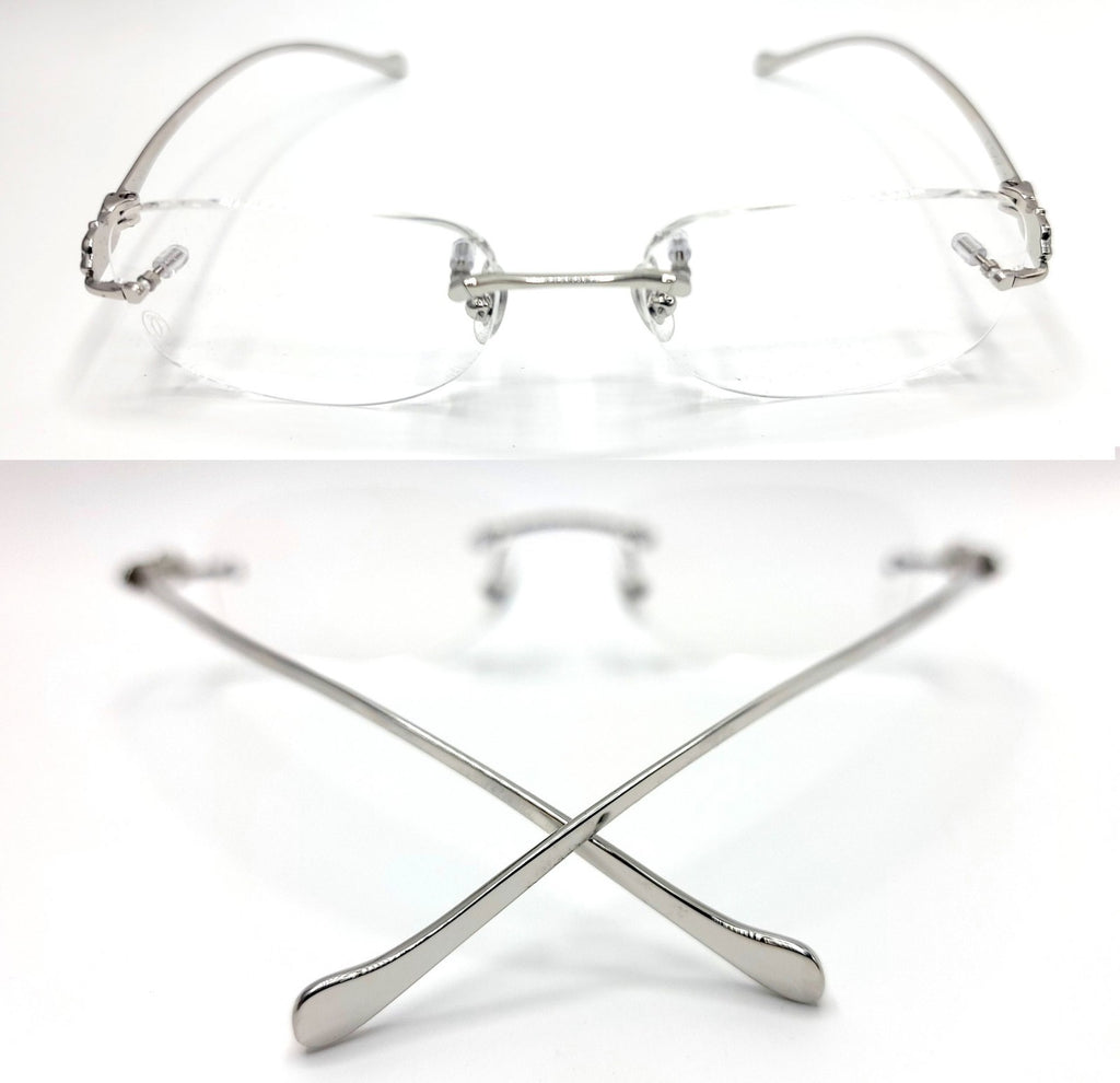 Authentic Cartier Silver Panthere Glasses CT00580