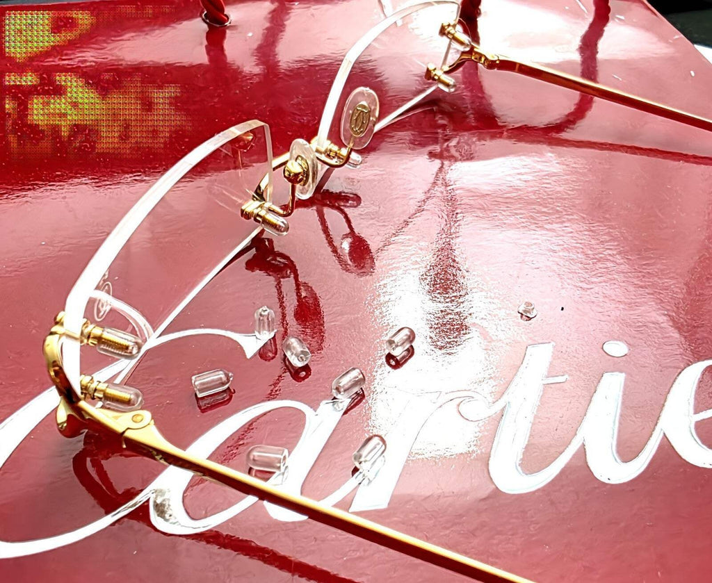 Cartier Rimless Eyeglasses Silicone Screw Caps Replacement - $29 each cap