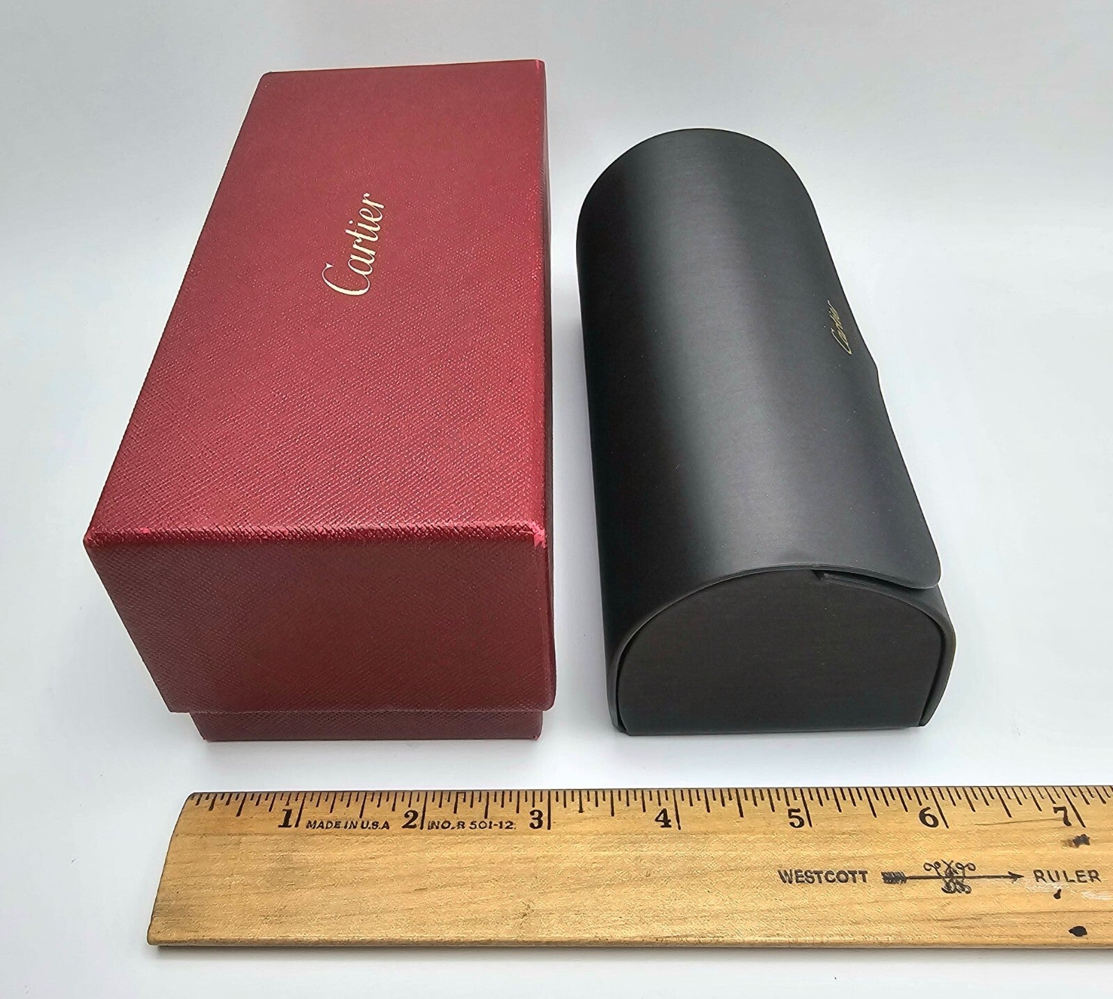 Authentic Cartier Glasses Packaging Set Large Box Case Cloth Certificate