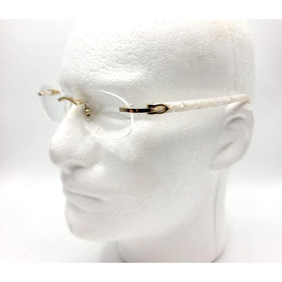 NEW! Cartier Pearl White Syracuse CT0056O Glasses
