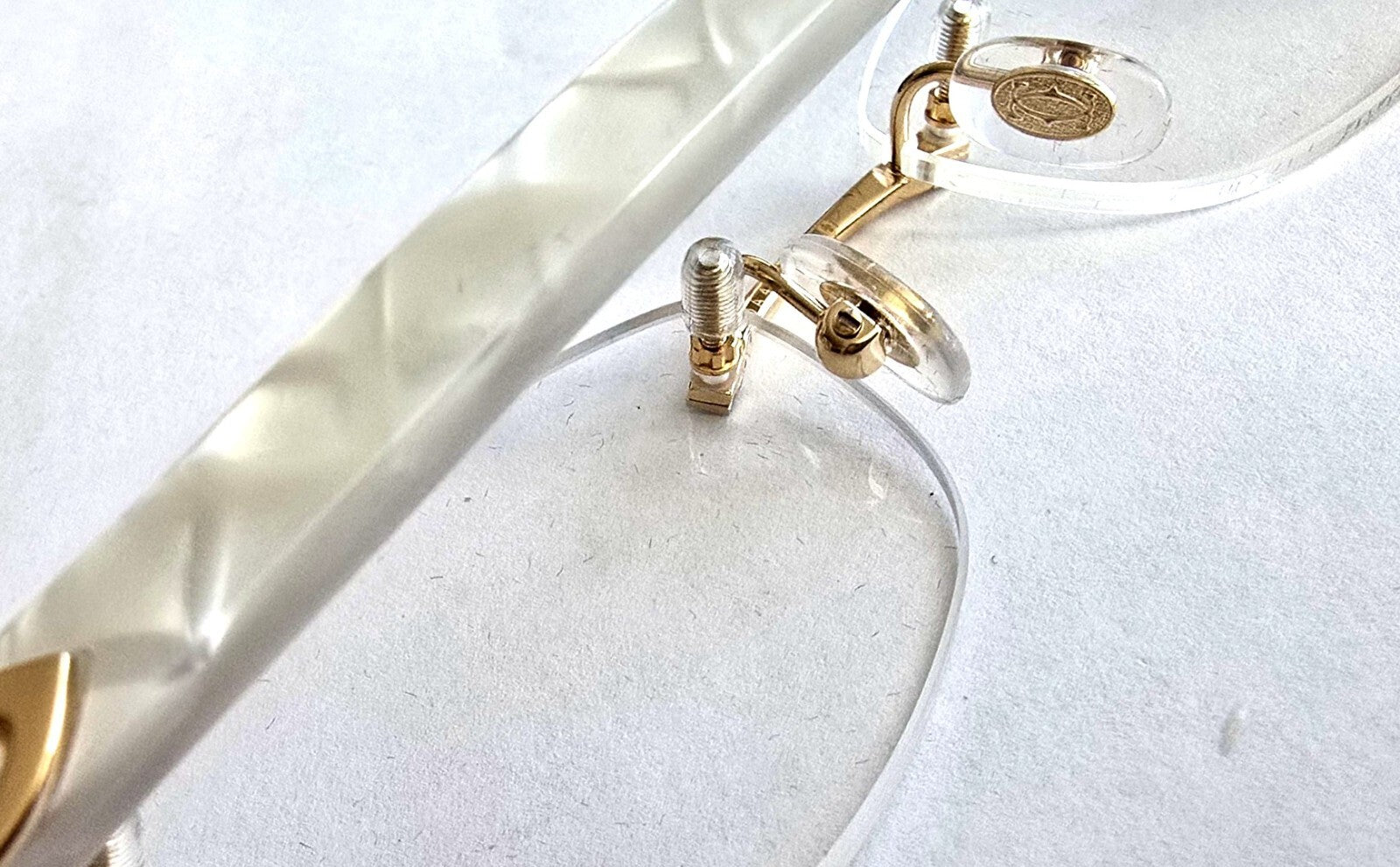 New Authentic Cartier Nose Pad Screws Replacement Gold Silver + Free Screwdriver