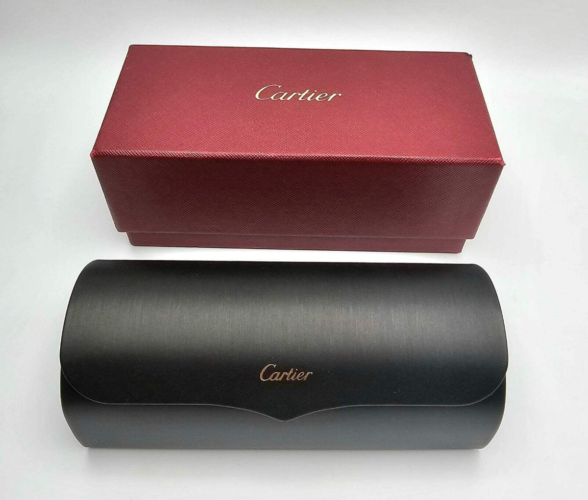 Authentic Cartier Glasses Packaging Set Large Box Case Cloth Certificate