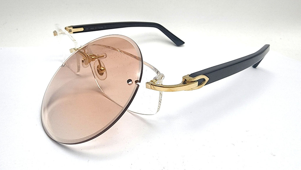 Authentic Cartier Rimless Replacement Lenses Signed Made in France