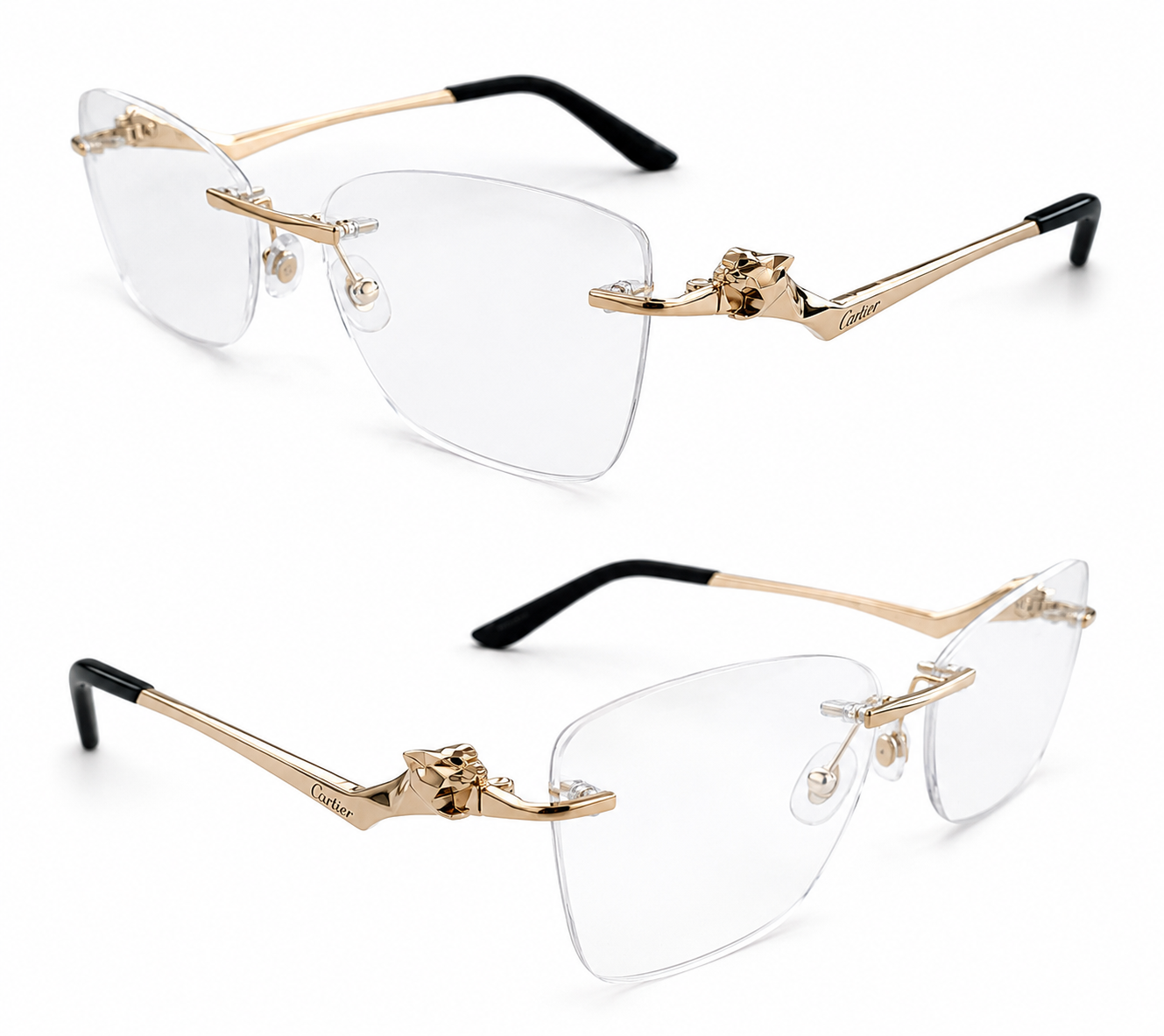 NEW! Authentic Panthère de Cartier Eyeglasses CT0120O