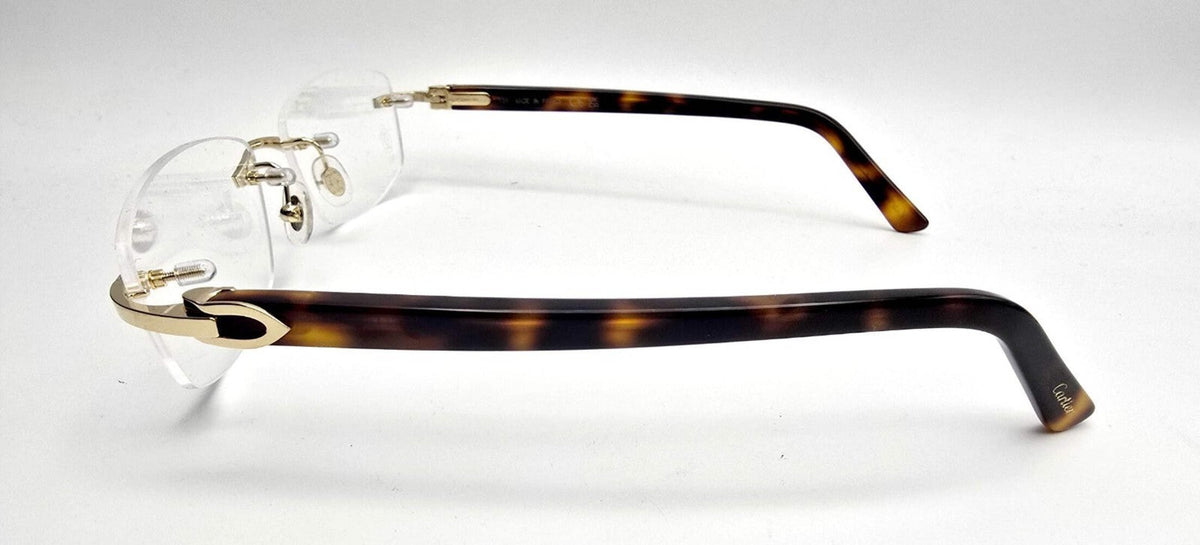 NEW! Cartier Glasses Canazei Tortoise/Gold CT0048O