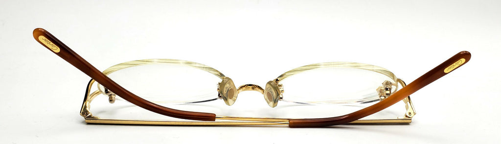 NEW! Authentic Cartier Eyeglasses Parts Tortoise Temple Ends