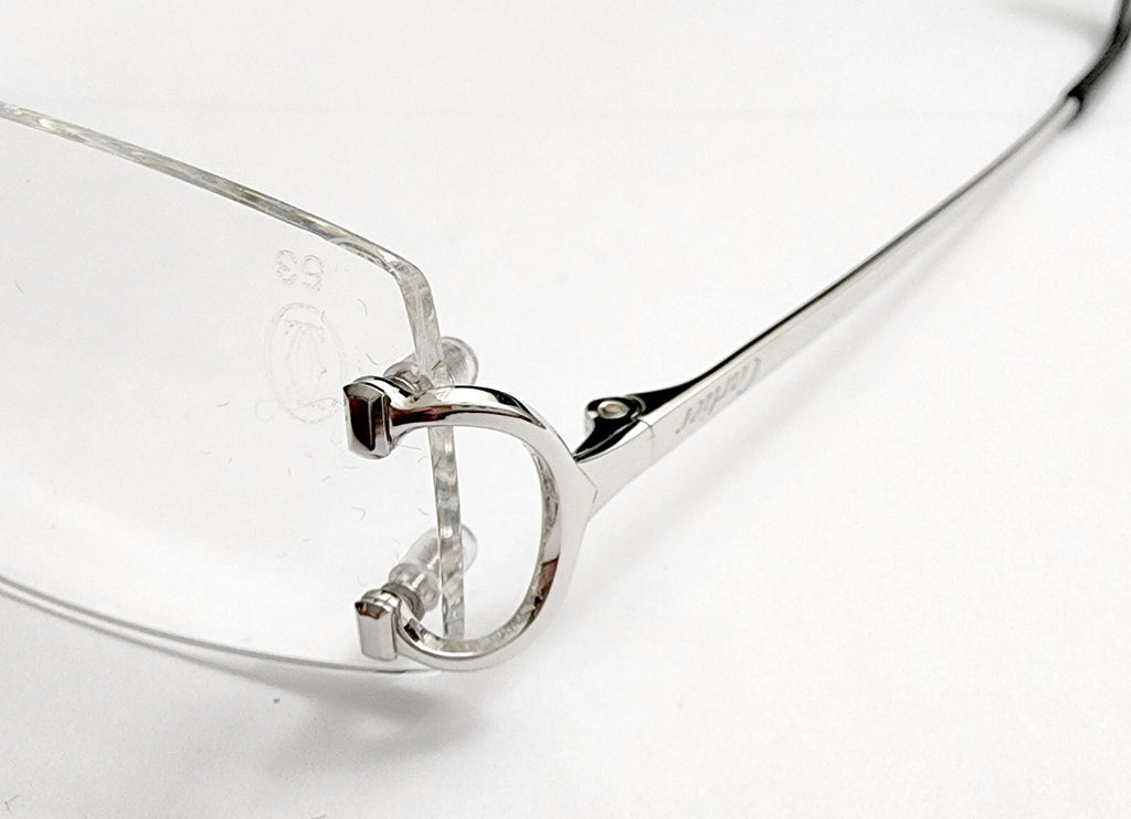 Authentic Cartier Curved Rectangle Eyeglass Screws Gold Silver Replacement