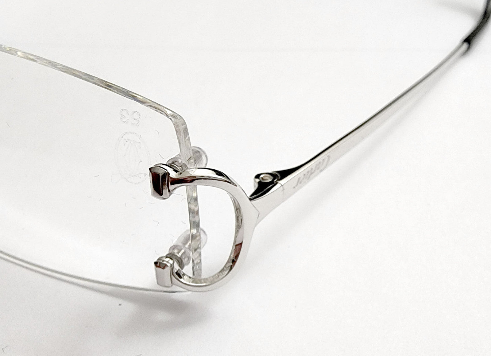 Authentic Cartier Curved Rectangle Eyeglass Screws Gold Silver Replacement