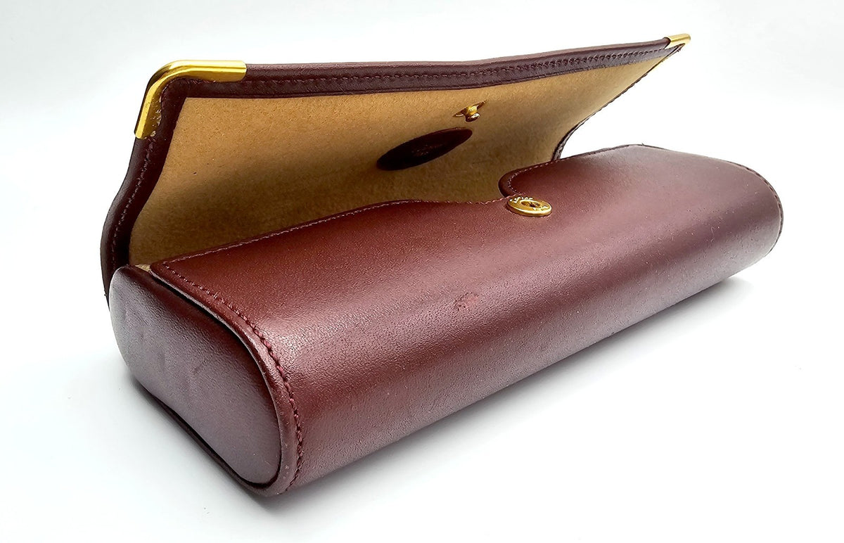 Vintage Cartier Hard Case Red Leather Eyeglasses CASE