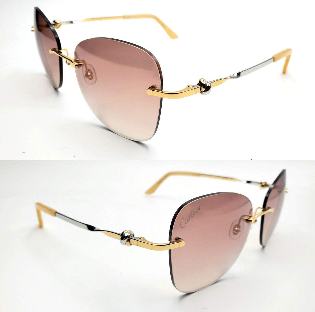 Authentic Cartier Gold Sunglasses CT00915S