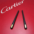 Authentic Cartier Gold/Black Temple Tips Replacement Parts for Cartier Glasses