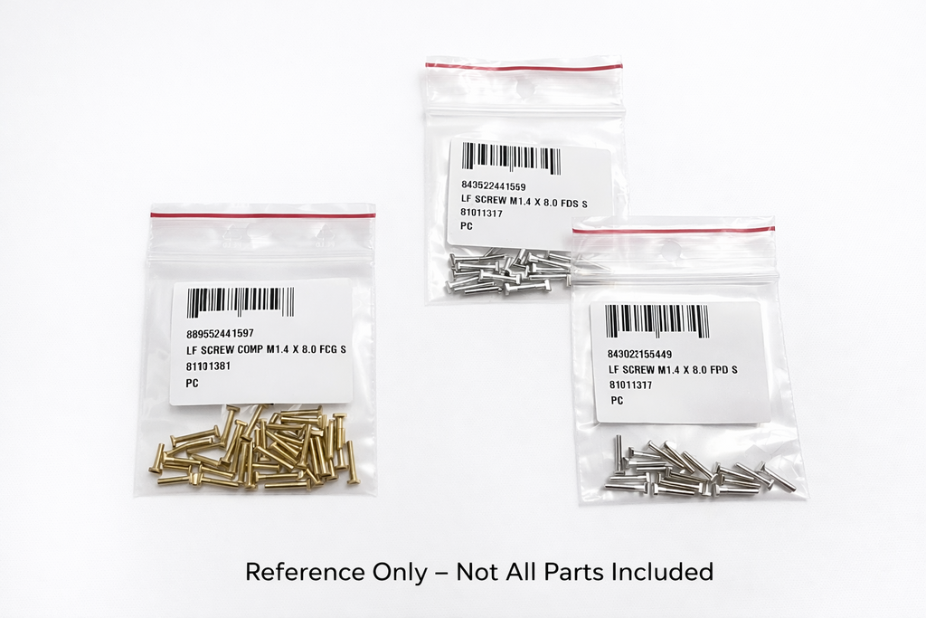 Auth Cartier Glasses Part Curved Rectangle Screws - $39/ea + Free Washers