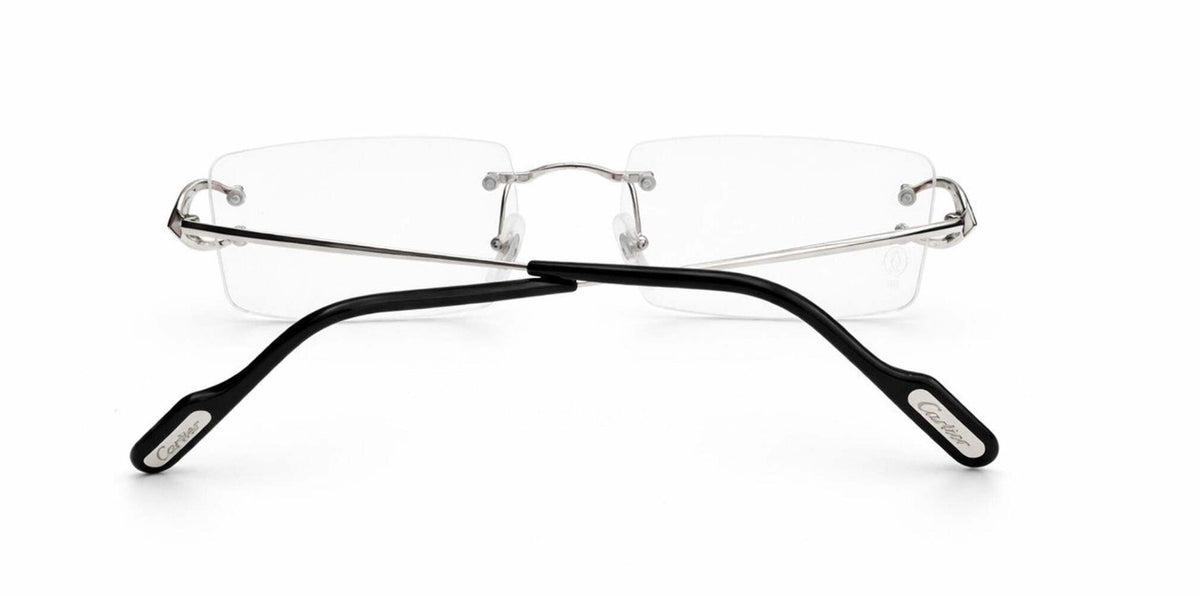 Authentic Cartier Silver/Black Temple Tips Replacement for Cartier Glasses Pair