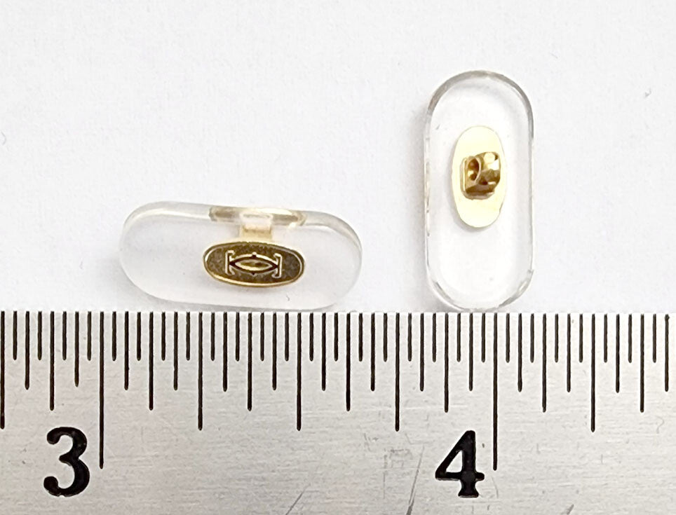 Auth Cartier Eyeglasses Nose Pads Replacement Large + Free Screwdriver