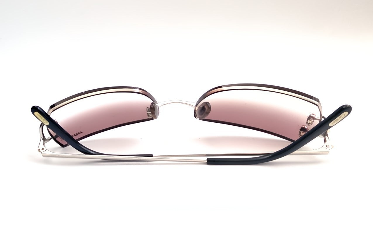Cartier Piccadilly CT00920 Silver Rimless Sunglasses 55-19-140 France C Decor