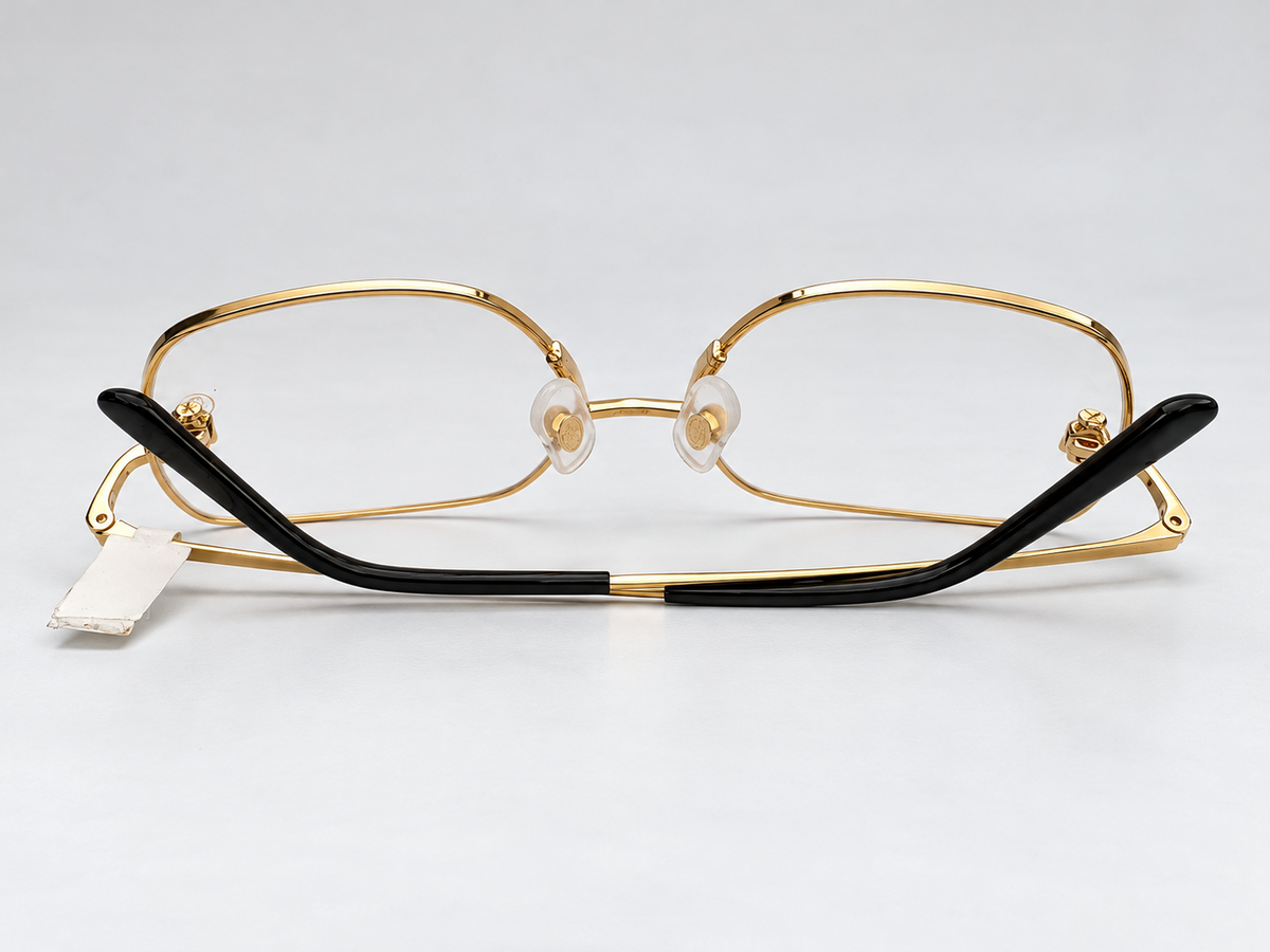 Authentic Panther Gold-Plated Metal Butterfly Eyeglass - Gold/Silver - CT0417O