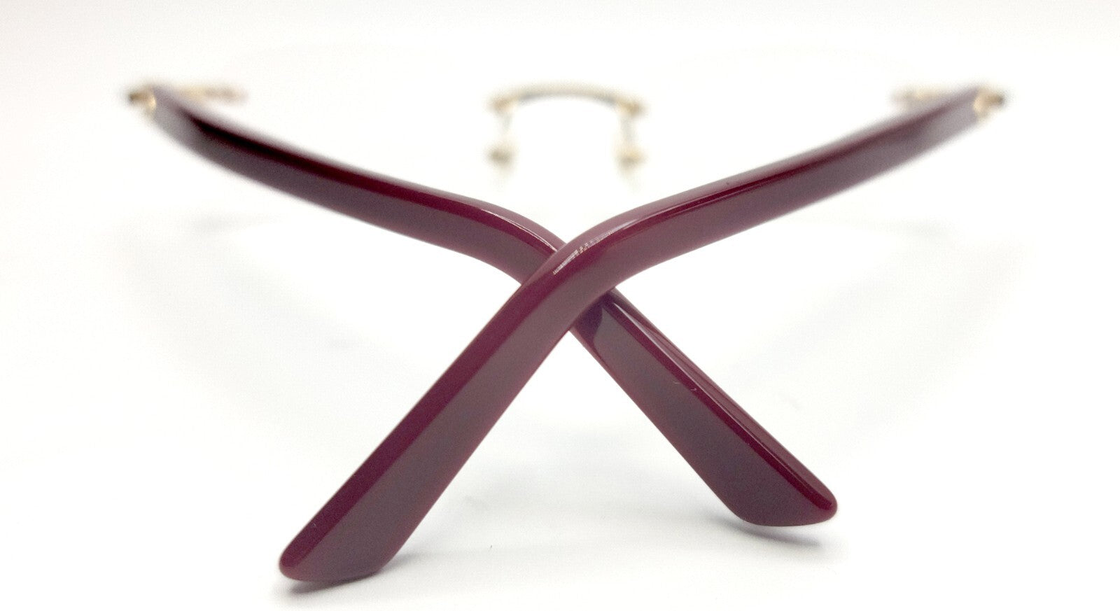 NEW! Cartier Glasses Canazei Burgundy /Gold CT0048O