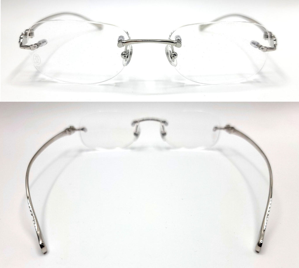 Authentic Cartier Silver Panthere Glasses CT00580