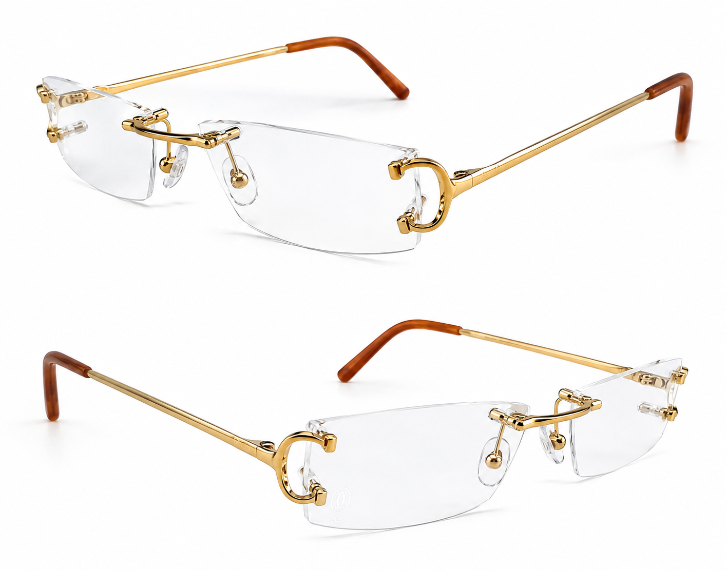 NEW! Cartier Big C Piccadilly Gold Glasses CT0092O