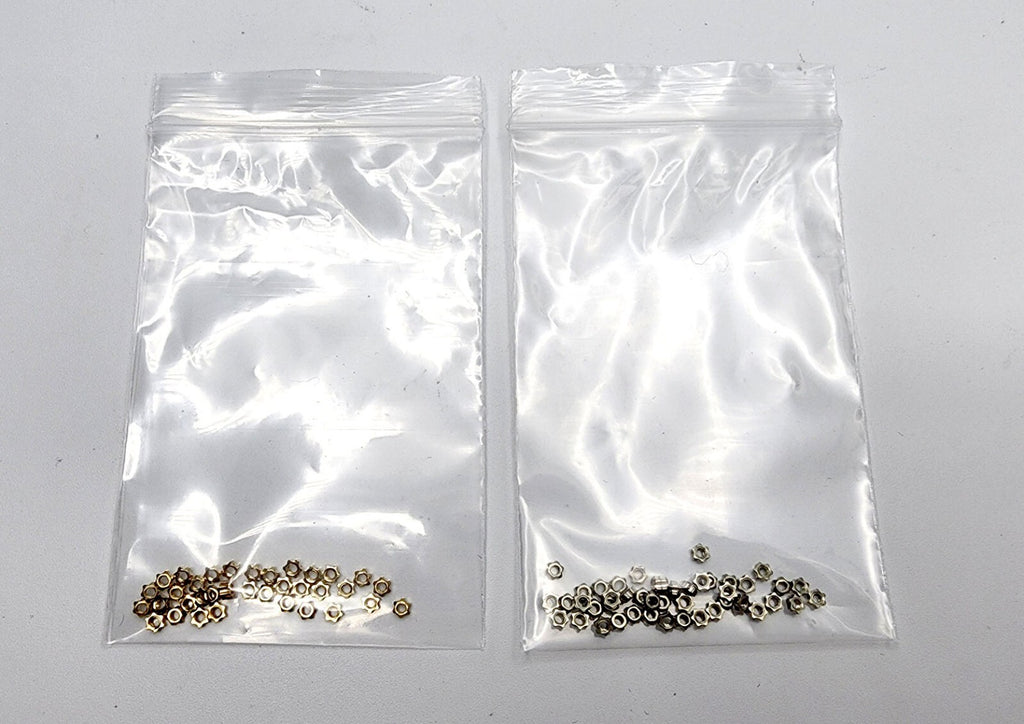 NEW! Auth Cartier Nuts/Caps/Bushing - Gold/Silver + Free Washers