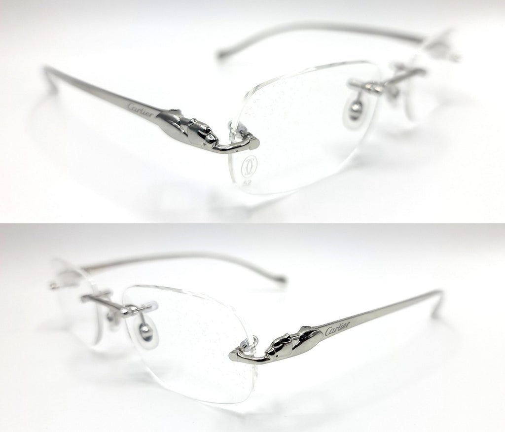 Authentic Cartier Silver Panthere Glasses CT00580