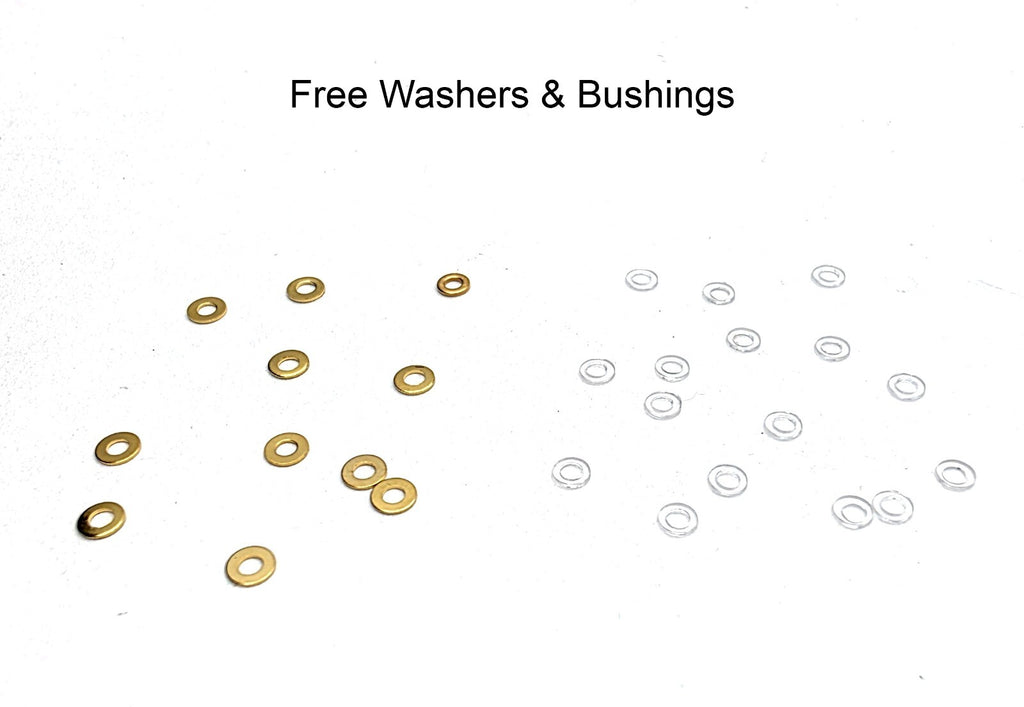 NEW! Auth Curved Rectangle Cartier Screws Full Set - Gold