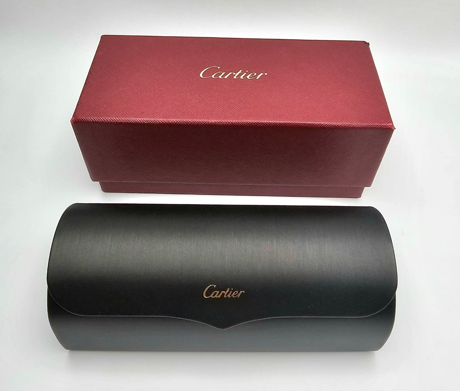 Authentic Cartier Glasses Packaging Set Large Box Case Cloth Certificate