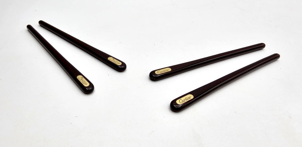 NEW! Cartier Temple Tips Burgundy Gold Replacement Parts - $49 / Pair (2 Pieces)