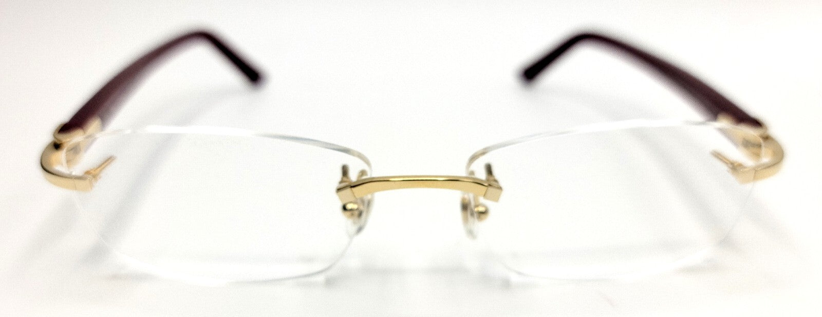 NEW! Cartier Glasses Canazei Burgundy /Gold CT0048O