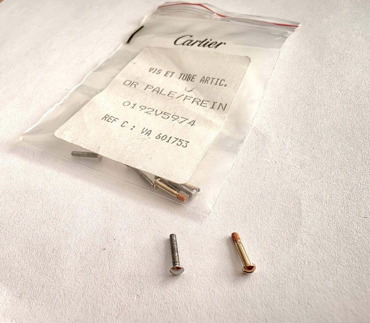 NEW! Auth Cartier Replacement/Spare Parts Screws - Free silicone caps & washers