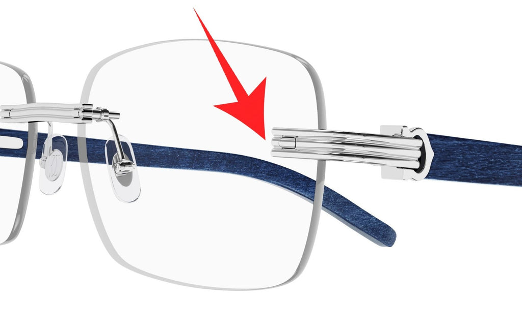 Auth Cartier Glasses Part Curved Rectangle Screws - $39/ea + Free Washers
