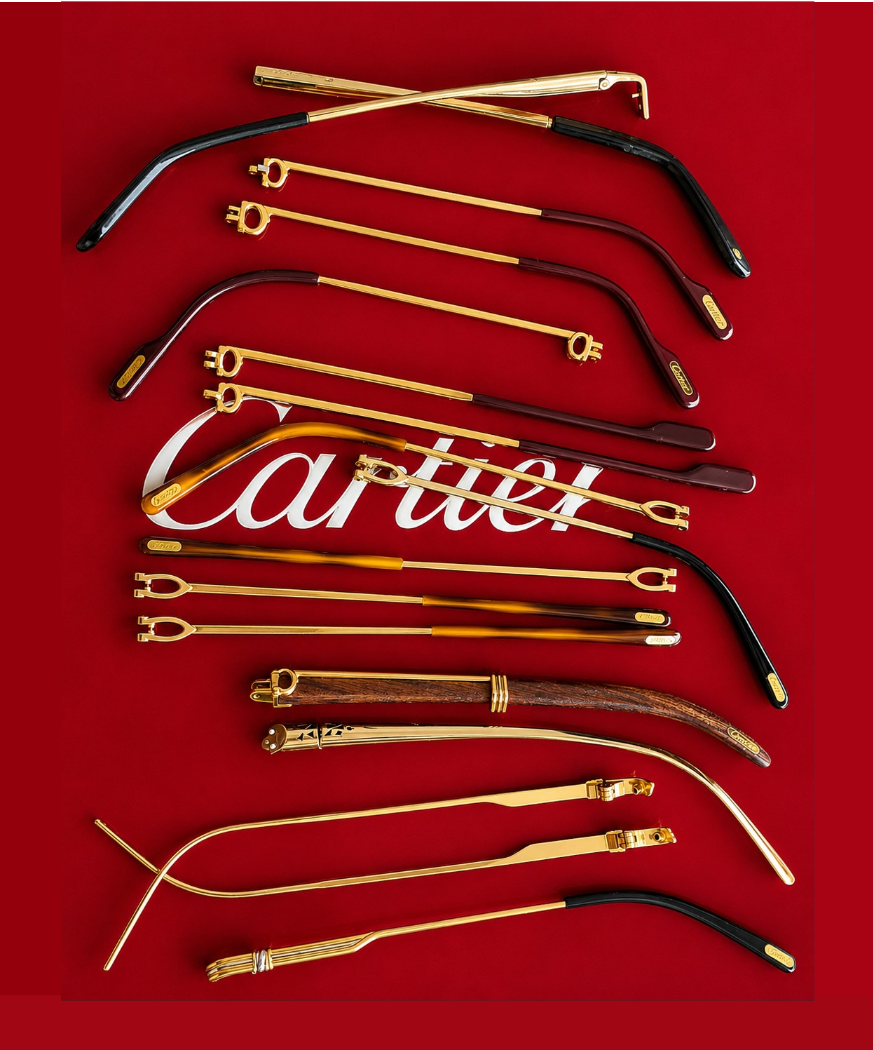 Authentic Cartier Glasses Parts Temples