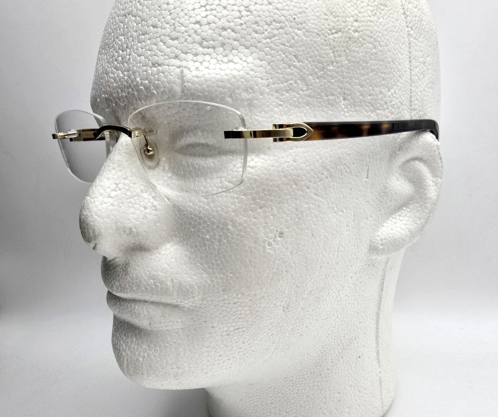 NEW! Cartier Glasses Canazei Tortoise/Gold CT0048O