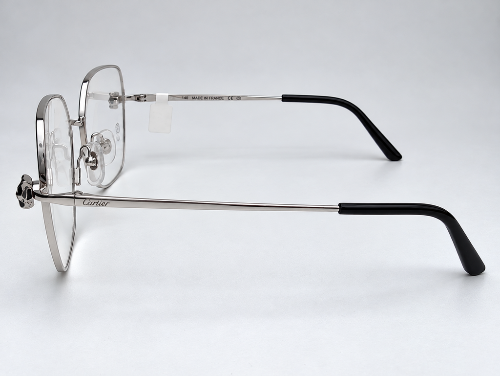 Authentic Panther Gold-Plated Metal Butterfly Eyeglass - Gold/Silver - CT0417O