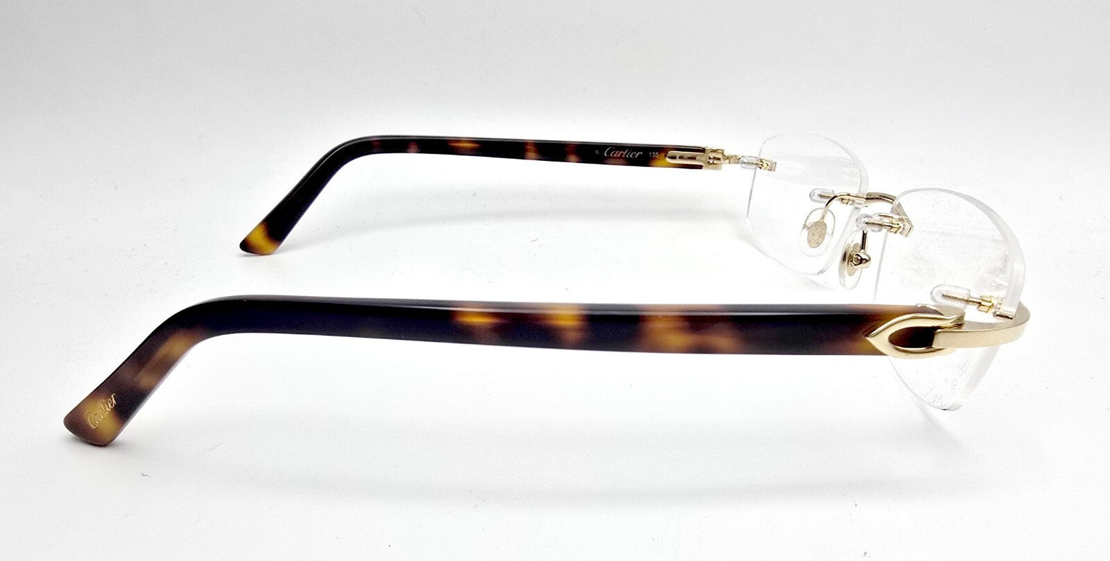 NEW! Cartier Glasses Canazei Tortoise/Gold CT0048O