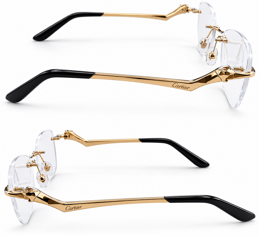 NEW! Authentic Panthère de Cartier Eyeglasses CT0120O