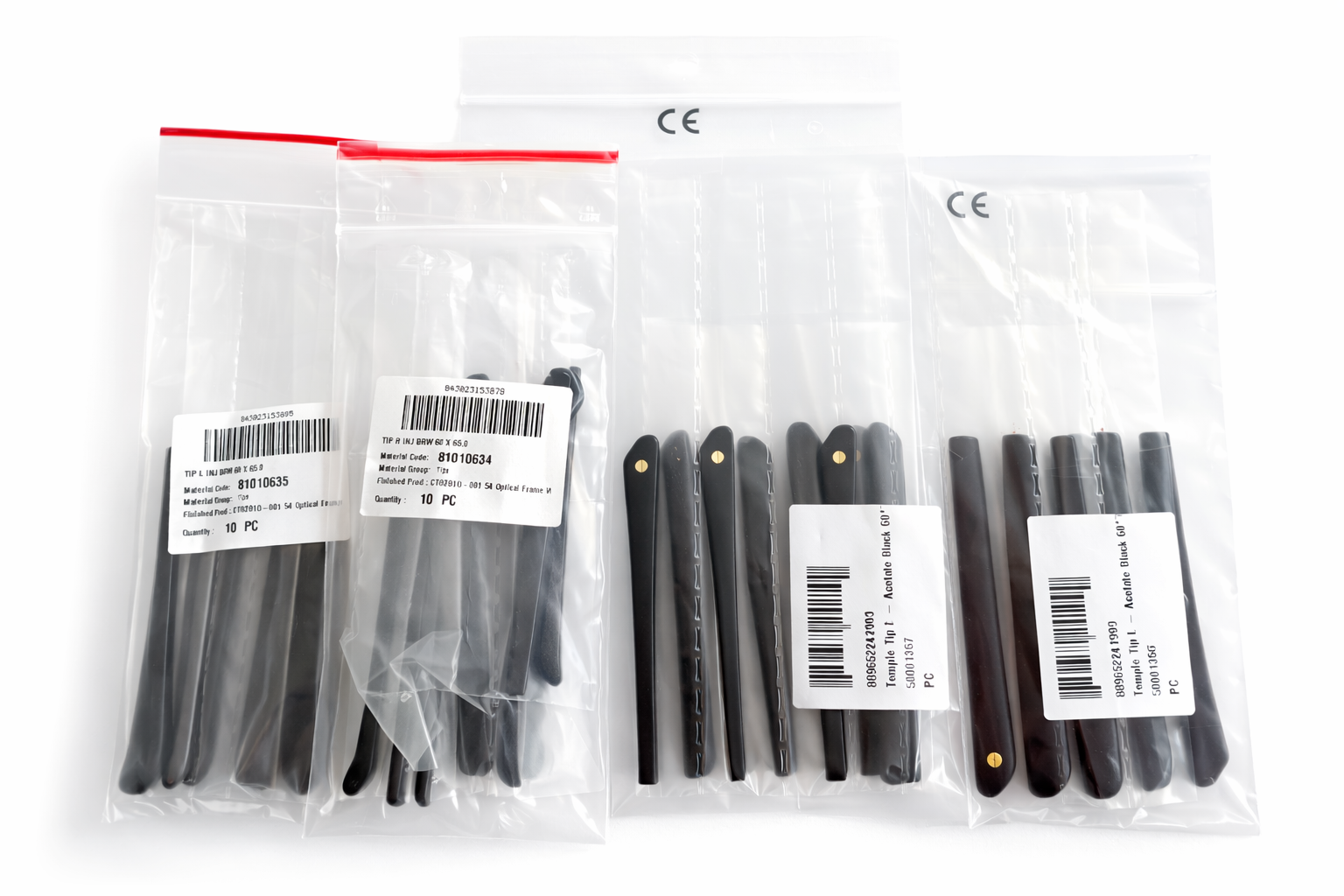 Genuine Cartier Temple Tips Replacement Ends A B C Black New Pair