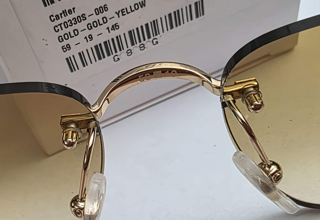Authentic Cartier Curved Rectangle Eyeglass Screws Gold Silver Replacement