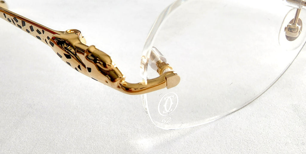 New Authentic Cartier Arch Shape Screw Gold Silver + Free Caps/ Washers