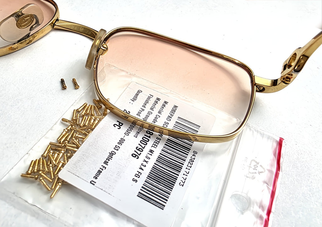 New Authentic Cartier Nose Pad Screws Replacement Gold Silver + Free Screwdriver