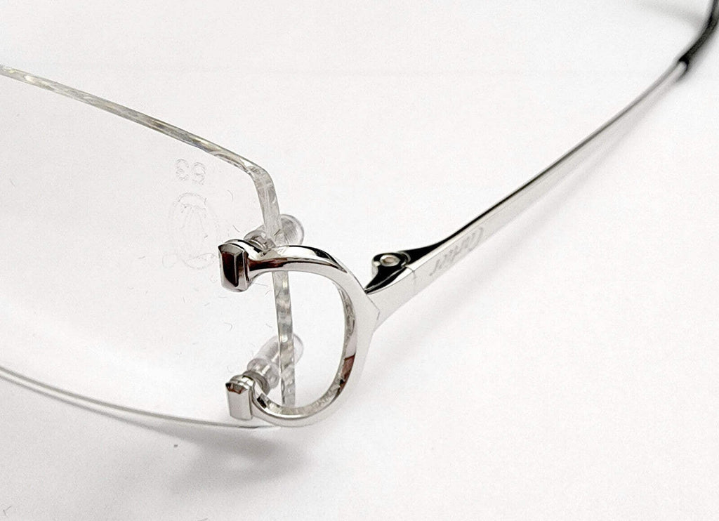 Authentic Cartier Curved Rectangle Eyeglass Screws Gold Silver Replacement