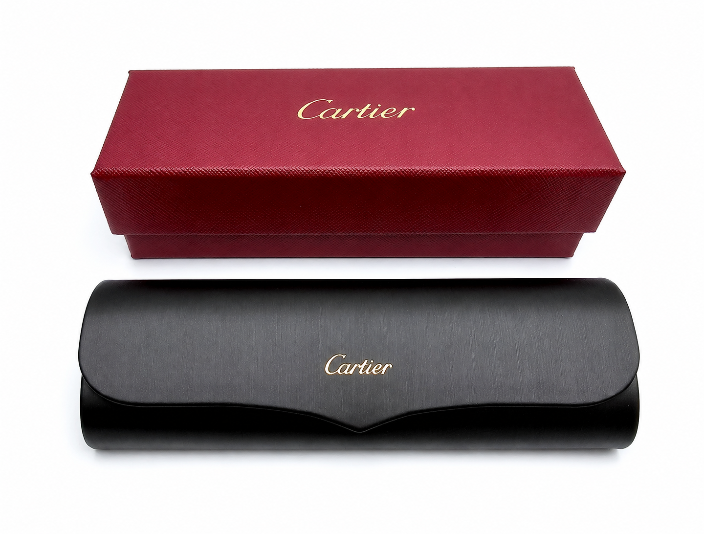 Authentic Cartier Glasses Case & Box Set w/ Cloth & Certificate NEW