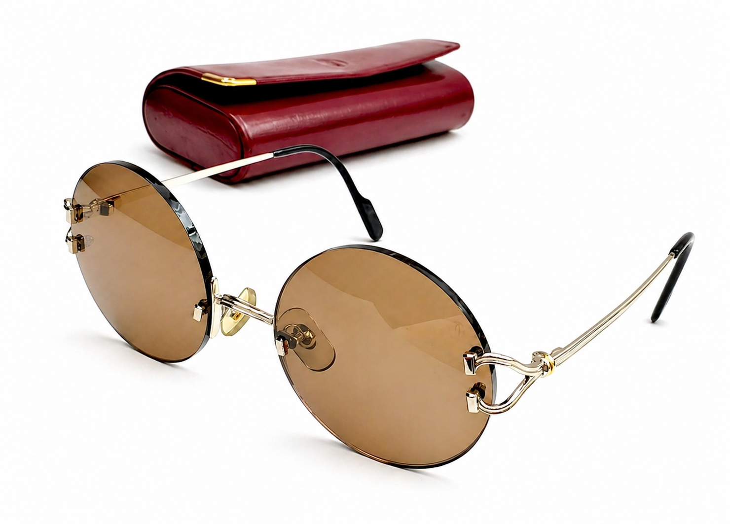 Vintage Cartier C-Decor Gold Sunglasses