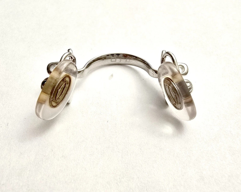 Authentic Cartier Small C Décor Glasses Replacement Spare Parts – Silver