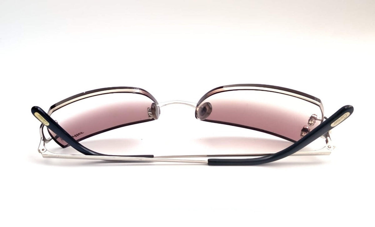 Cartier Piccadilly CT00920 Silver Rimless Sunglasses 55-19-140 France C Decor