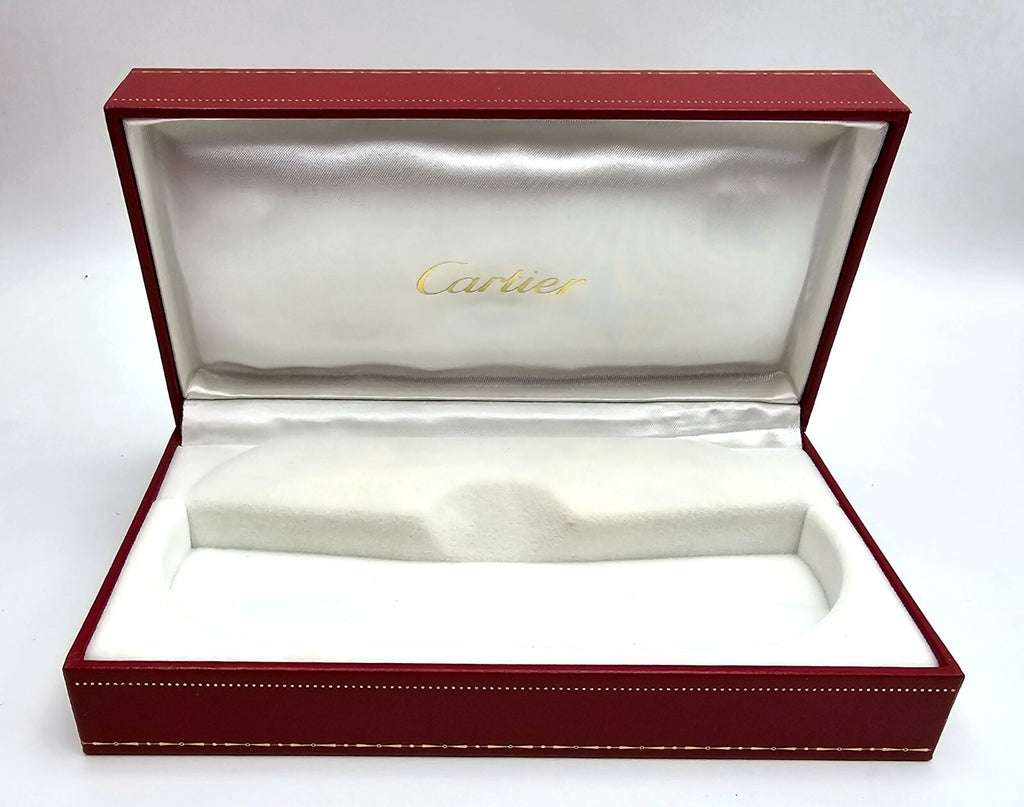 Authentic Cartier Glasses Red Hard Case CO712 6.7"×3.5"×2"