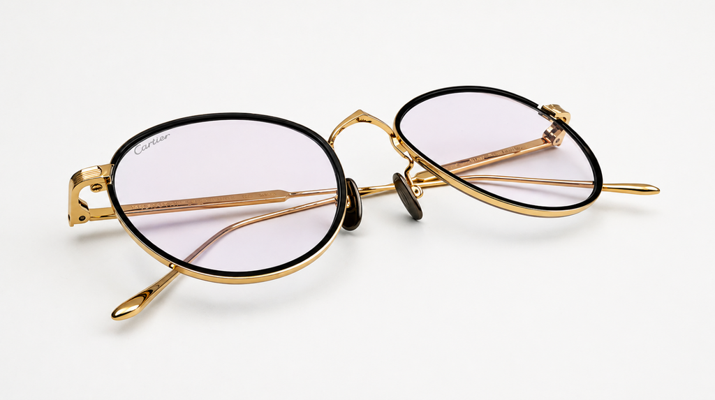 Authentic Luxury Cartier Gold Eyewear CT02500